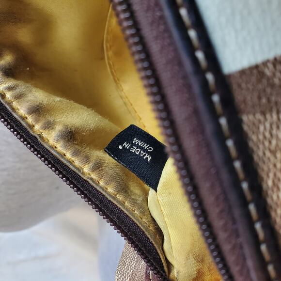 Coach Signature Stripe Coated Canvas Mini Top Handle Bag - Picture 3 of 9